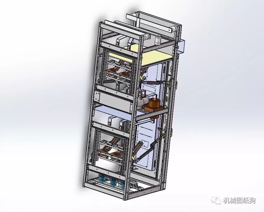 6-10KV电源开关柜三维模型图Solidworks设计