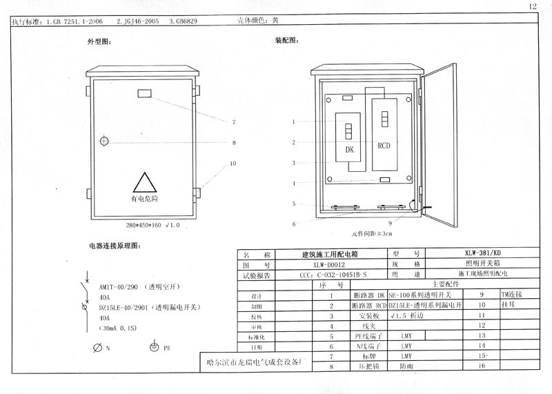 施工现场临时用电配电箱(机柜)标准化配置图集！