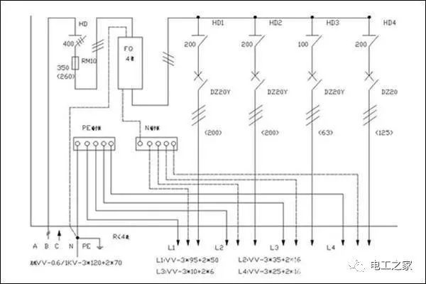 家用配电箱的安装方法和配电箱的电路图