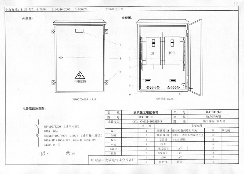 從變壓器到配電箱！臨時電源線連接和配電箱配置標準圖！